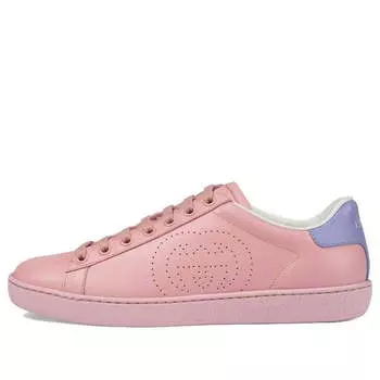 Кроссовки ace 'interlocking g - pink blue' Gucci, розовый