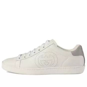 Кроссовки ace 'interlocking g - white grey' Gucci, белый