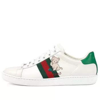 Кроссовки ace 'kitten' Gucci, белый