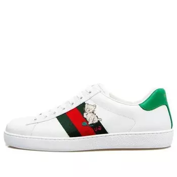 Кроссовки ace 'kitten' Gucci, белый