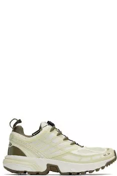 Кроссовки ACS PRO GORE-TEX желтого и хаки цвета Salomon