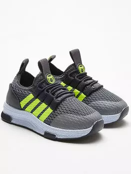 Кроссовки Active для девочек на шнуровке с сетчатой ​​отделкой Tonny Black