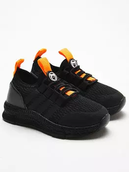 Кроссовки Active для девочек на шнуровке с сетчатой ​​отделкой Tonny Black