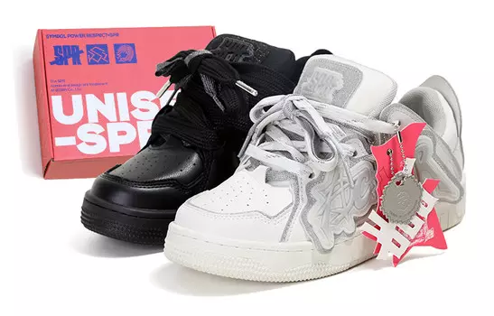 Кроссовки ADCDAVINCI Skateboarding Shoes Unisex Low-top Black/White, черный/белый