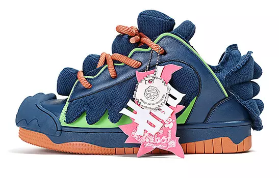 Кроссовки ADCDAVINCI Zhao Cai Long Skateboarding Shoes Unisex Low-top Blue, синий