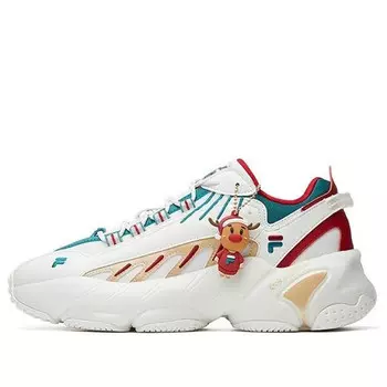 Кроссовки ade xms low white/green/red Fila, белый