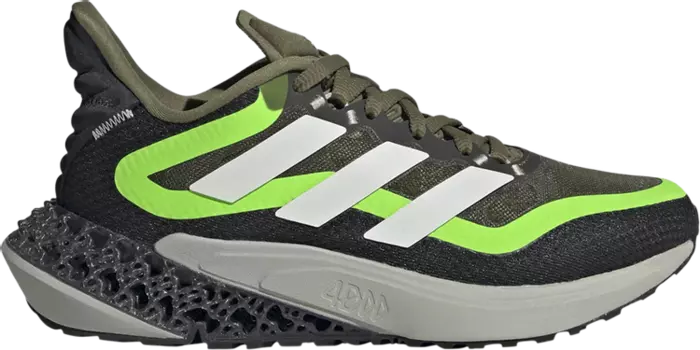 Кроссовки Adidas 4DFWD Pulse 2.0 J 'Focus Olive Solar Green, зеленый