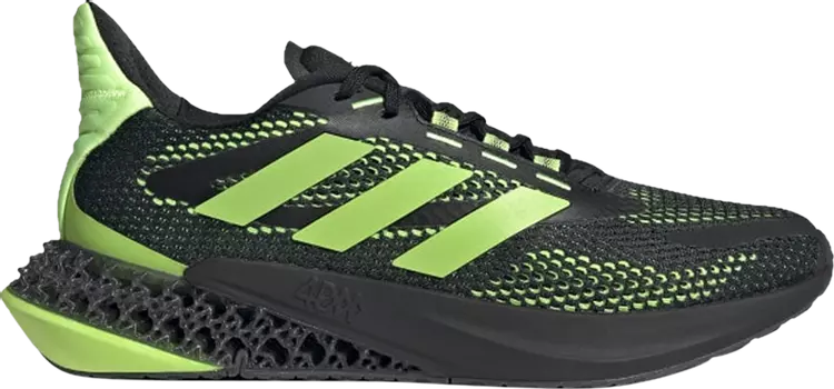 Кроссовки Adidas 4DFWD Pulse J 'Black Signal Green', черный