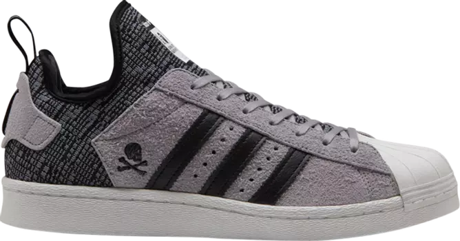 Кроссовки Adidas A Bathing Ape x Neighborhood x Superstar Boost 'Grey Black', серый