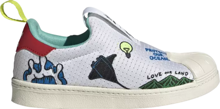 Кроссовки Adidas Aaron Kai x Superstar 360 Primeblue J, белый