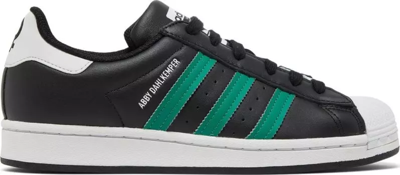 Кроссовки Adidas Abby Dahlkemper x Wmns Superstar 'Black Bold Green', черный