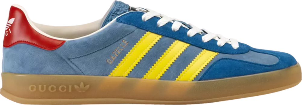 Кроссовки Adidas Adidas x Gucci Gazelle 'Light Blue Suede', синий