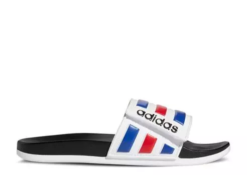 Кроссовки Adidas ADILETTE COMFORT ADJUSTABLE SLIDE 'WHITE ROYAL SCARLET', белый