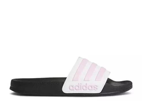 Кроссовки Adidas ADILETTE SHOWER SLIDE J 'WHITE CLEAR LILAC', белый