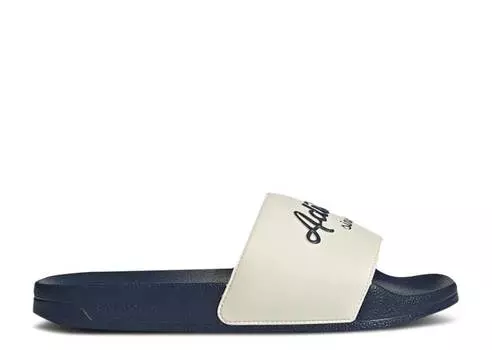 Кроссовки Adidas ADILETTE SHOWER SLIDE 'WHITE SHADOW NAVY', белый