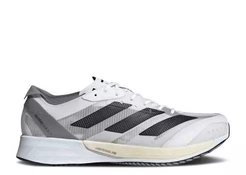 Кроссовки Adidas ADIZERO ADIOS 7 'WHITE BLACK GREY', белый