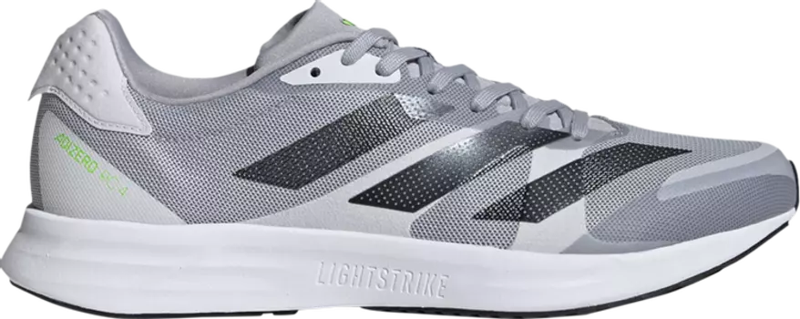 Кроссовки Adidas Adizero RC 4 'Halo Silver Black', серебряный
