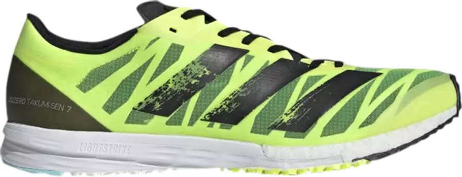 Кроссовки Adidas Adizero Takumi Sen 7 'Sunrise Pack', зеленый
