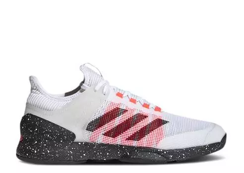 Кроссовки Adidas ADIZERO UBERSONIC 2.0 HC 'WHITE SIGNAL PINK', белый