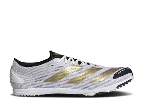 Кроссовки Adidas ADIZERO XCS TME 'WHITE GOLD METALLIC', белый