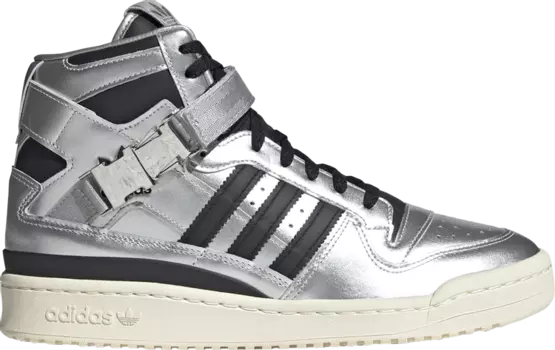 Кроссовки Adidas atmos x Forum 84 High 'Metallic Pack', серебряный