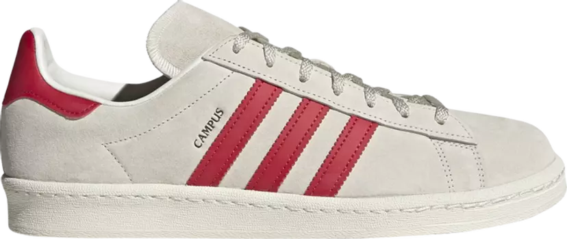 Кроссовки Adidas Campus 80s 'Off White Collegiate Red', кремовый