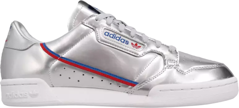 Кроссовки Adidas Continental 80 'Silver Metallic', серебряный