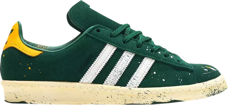 Кроссовки Adidas COOK x Campus 80 'Paint Splatter - Dark Green', зеленый