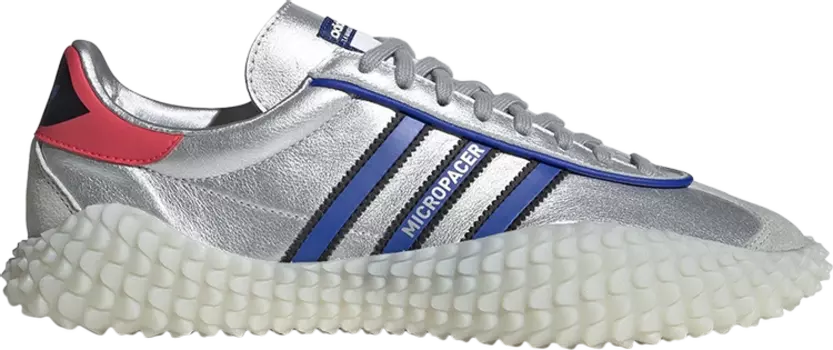 Кроссовки Adidas Country Kamanda 'Silver Metallic', серебряный