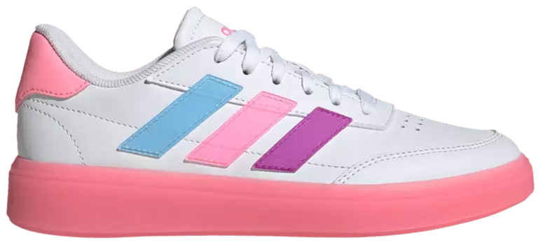 Кроссовки adidas CourtBlock J 'White Beam Pink Clear Sky', белый