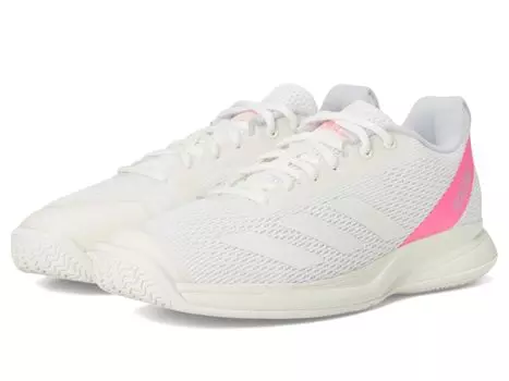 Кроссовки adidas Courtflash, цвет White/Silver Metallic/Lucid Pink