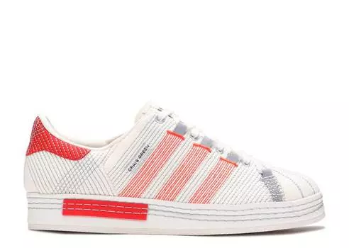 Кроссовки Adidas CRAIG GREEN X SUPERSTAR 'OFF WHITE BRIGHT RED', белый