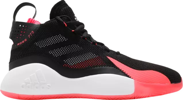 Кроссовки Adidas D Rose 773 2020 'Black Signal Pink', черный