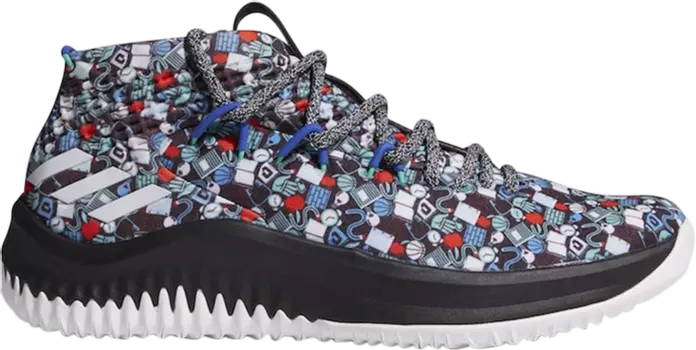 Кроссовки Adidas Dame 4 'Camp', многоцветный