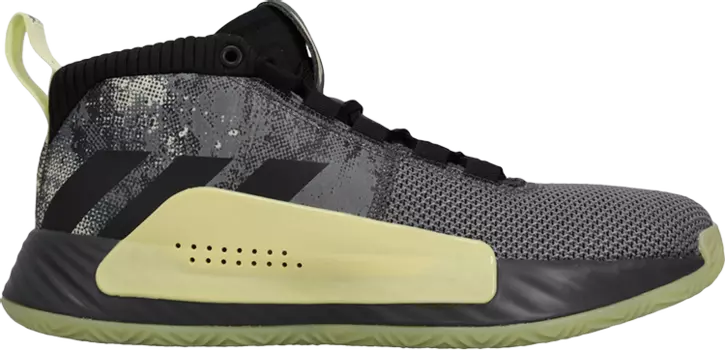 Кроссовки Adidas Dame 5 GCA 'Grey Yellow', серый