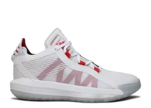 Кроссовки Adidas DAME 6 'SCARLET', белый