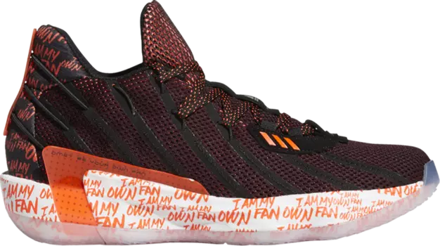 Кроссовки Adidas Dame 7 'I Am My Own Fan 2KDAY', красный
