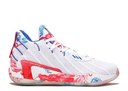 Кроссовки Adidas DAME 7 'FINE CHINA', белый