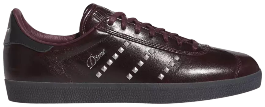 Кроссовки adidas Dime x Gazelle ADV 'Maroon Silver Metallic Studs', красный