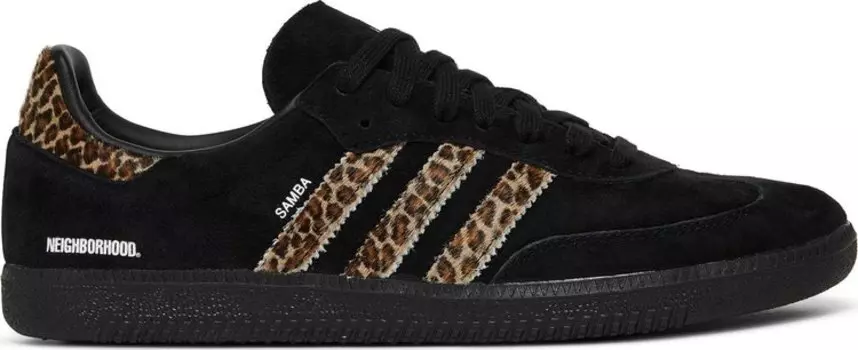 Кроссовки Adidas END. x Neighborhood x Samba 'Black Leopard', черный
