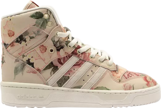 Кроссовки Adidas Eric Emanuel x Rivalry Hi OG 'Floral', розовый