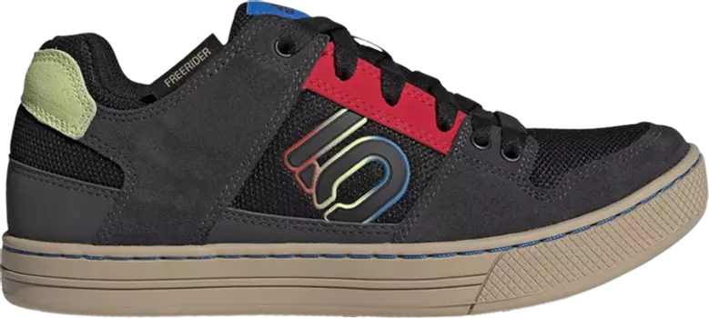 Кроссовки Adidas Five Ten Freerider 'Black Red Lime', черный