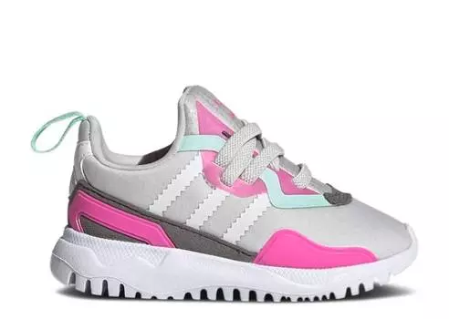 Кроссовки Adidas FLEX INFANT 'GREY SCREAMING PINK', серый