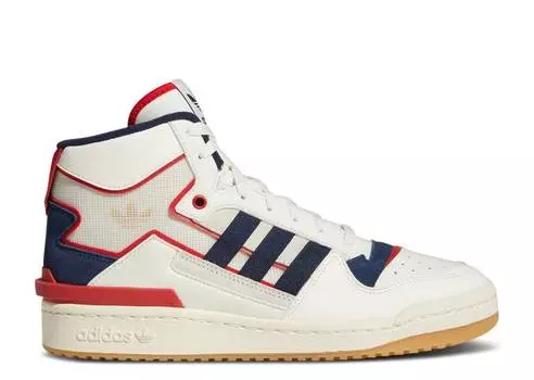 Кроссовки Adidas FORUM EXHIBIT MID 'INSIDE OUT - WHITE NAVY SCARLET', белый