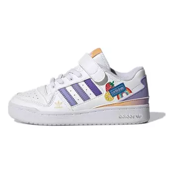 Кроссовки Adidas Forum Low J 'Fruits & Rainbow Patches', Белый