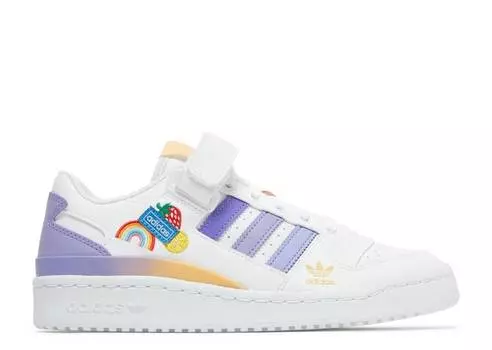 Кроссовки Adidas FORUM LOW J 'WHITE LIGHT PURPLE', белый