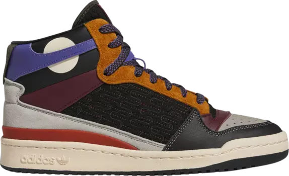 Кроссовки Adidas Forum Mid 'Patchwork', черный