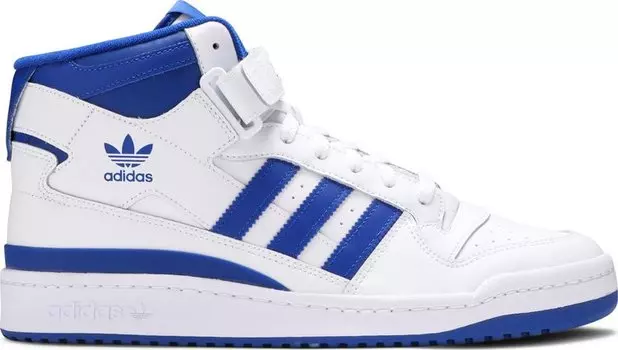 Кроссовки Adidas Forum Mid высокие, белый/синий