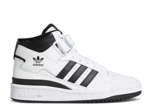 Кроссовки Adidas FORUM MID J 'WHITE BLACK', белый