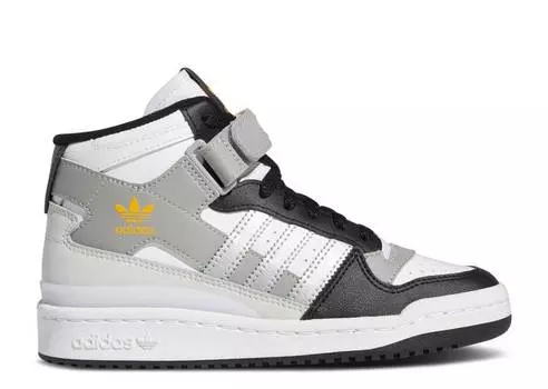 Кроссовки Adidas FORUM MID J 'WHITE BLACK SILVER', белый